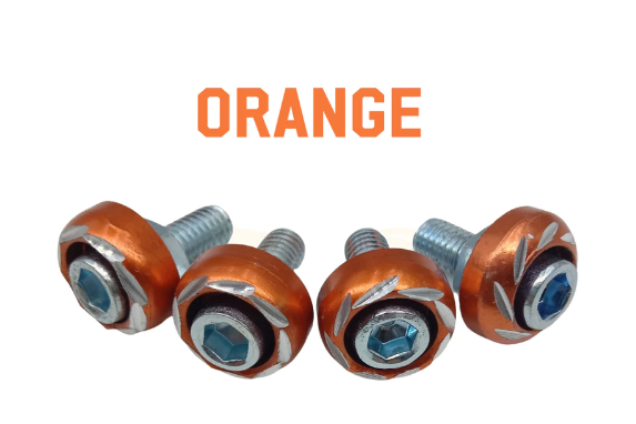 alloy 'ORANGE' Washer ALLEN BOLT HEX nut '6mm'